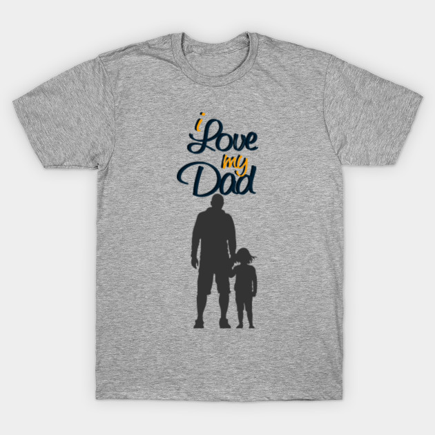 I love my daddy, daddy baby shirt, I love my dad, gold glitter baby